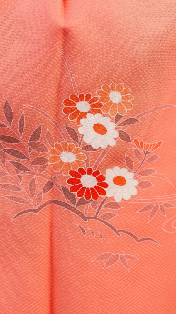 Coral Michiyuki Jacket — Double breasted Floral Accent