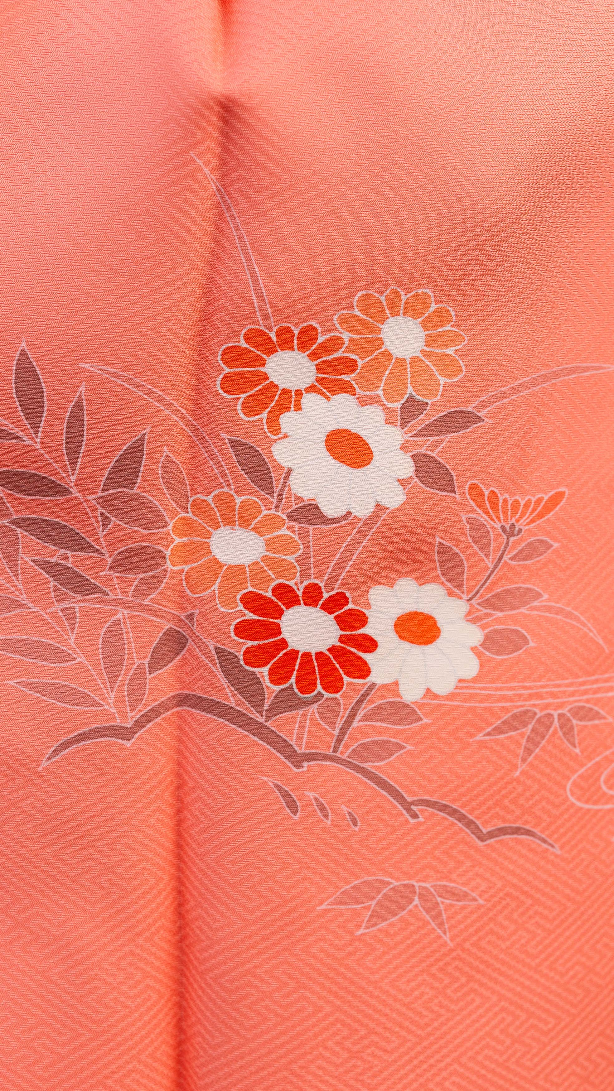 Coral Michiyuki Jacket — Double breasted Floral Accent