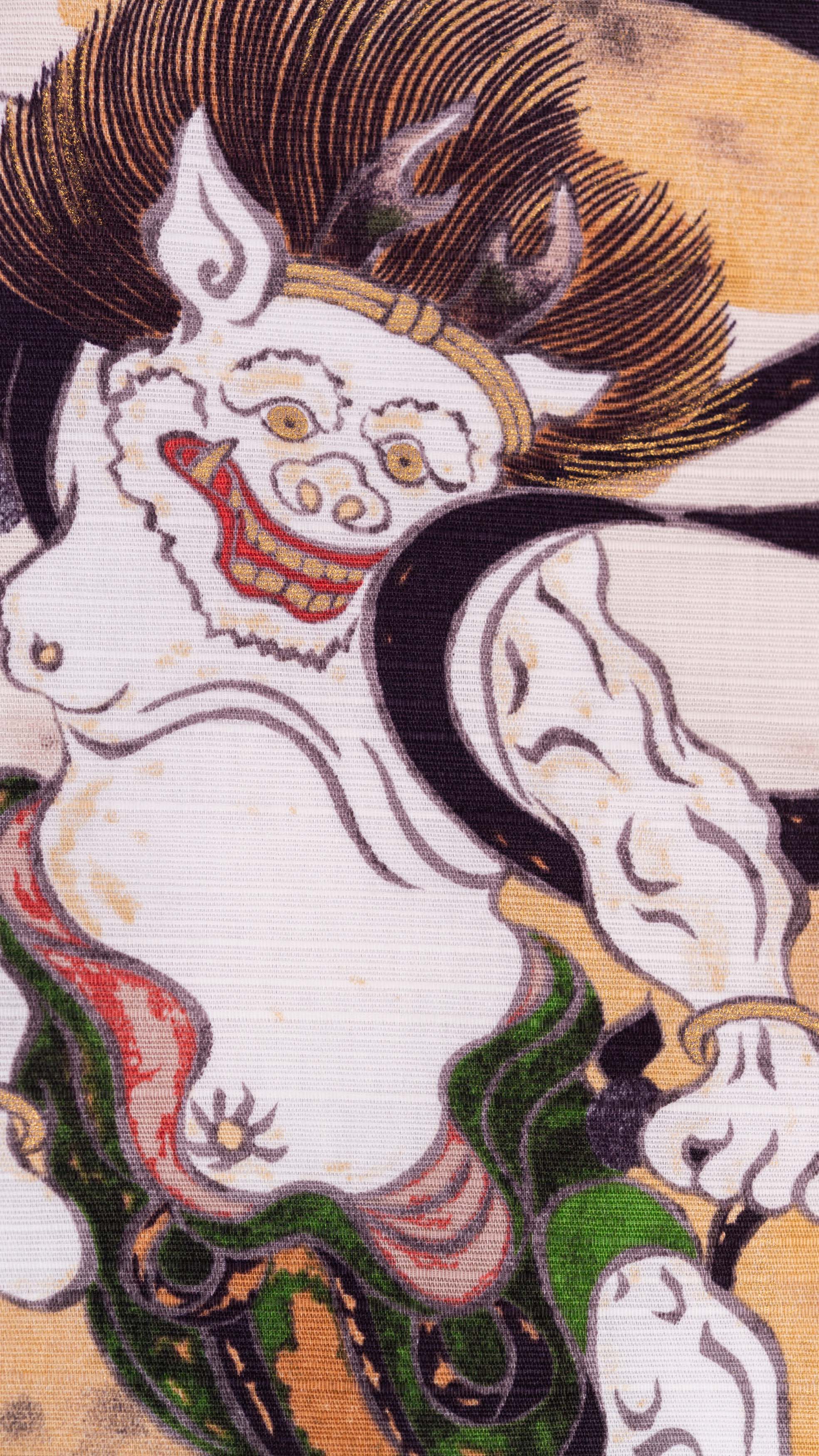 Furoshiki - Fujin & Raijin The Wind and Thunder Gods