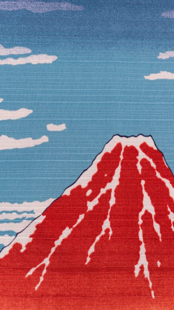 Furoshiki – “Red Fuji” by Hokusai Katsushika