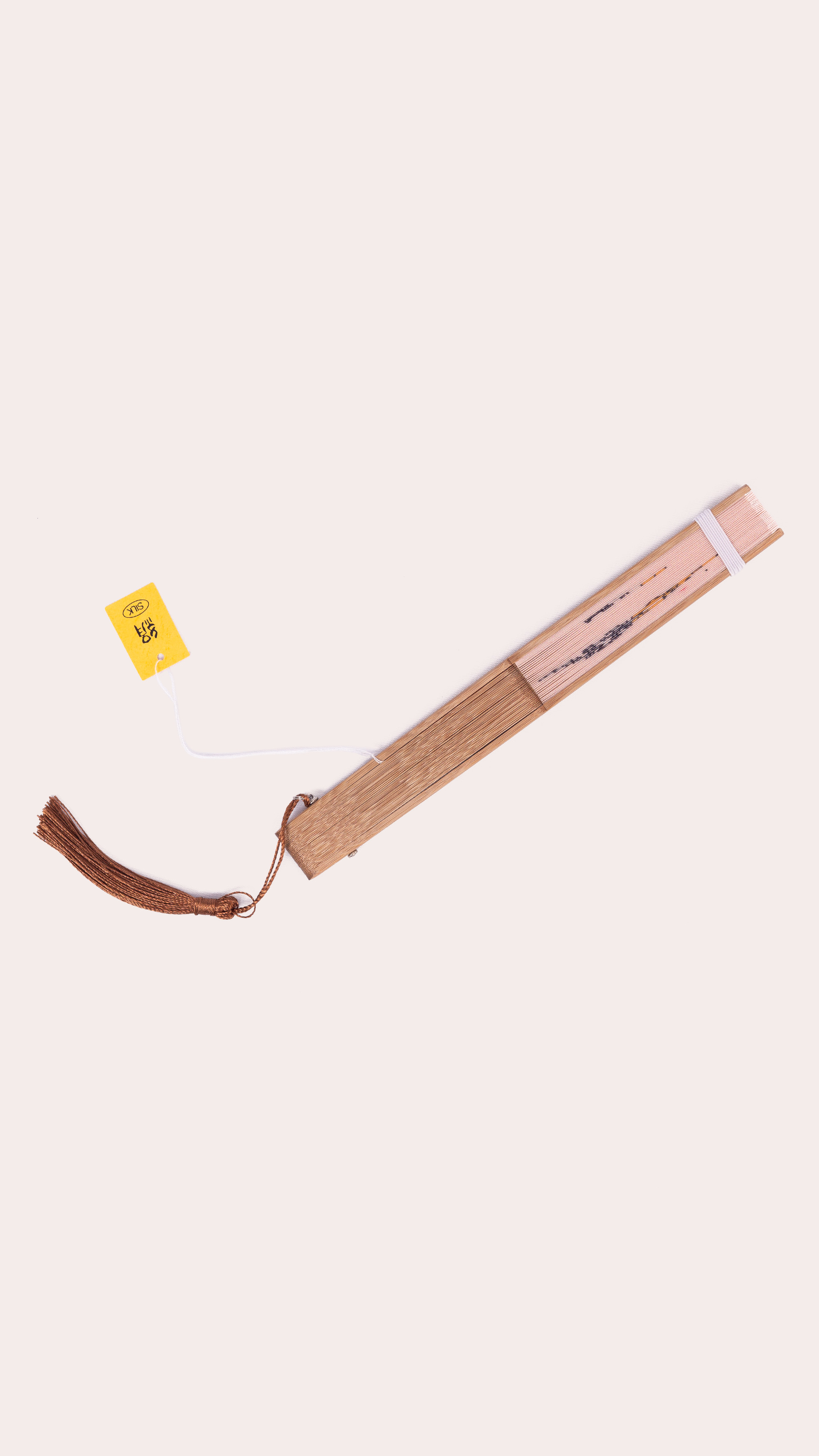 Takehisa Yumeji Collection: Handcrafted Japanese Silk Fans with Tassel - Detail