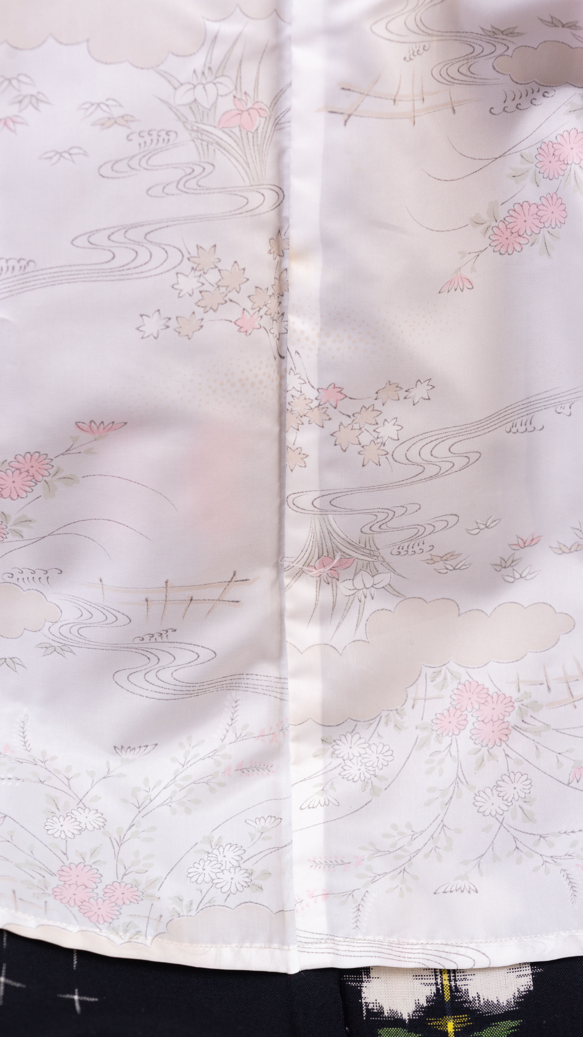 Wool Kimono and Haori jacket ensemble – Kasuri style