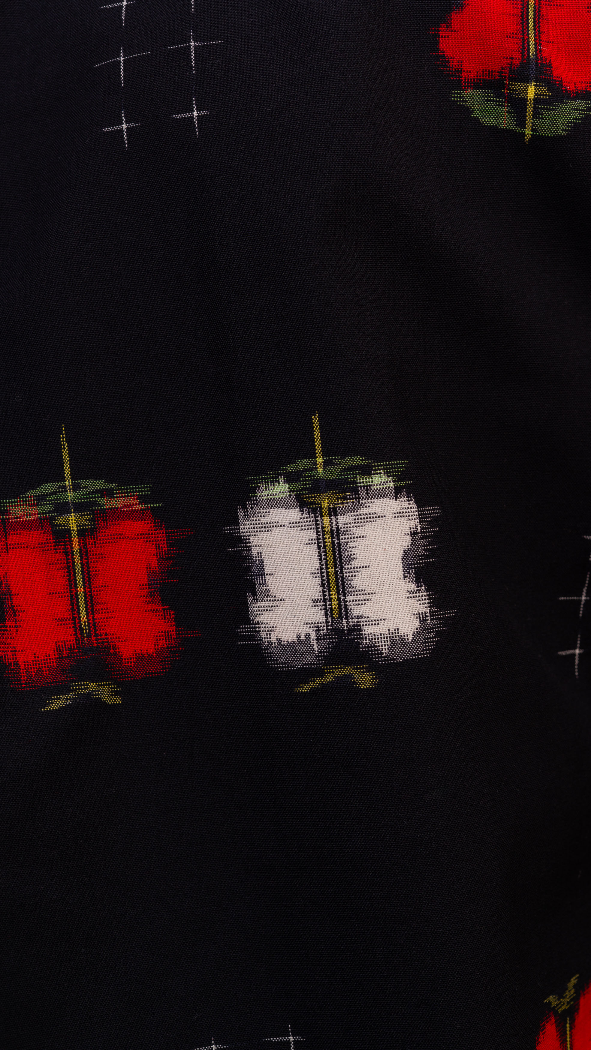 Wool Kimono and Haori jacket ensemble – Kasuri style